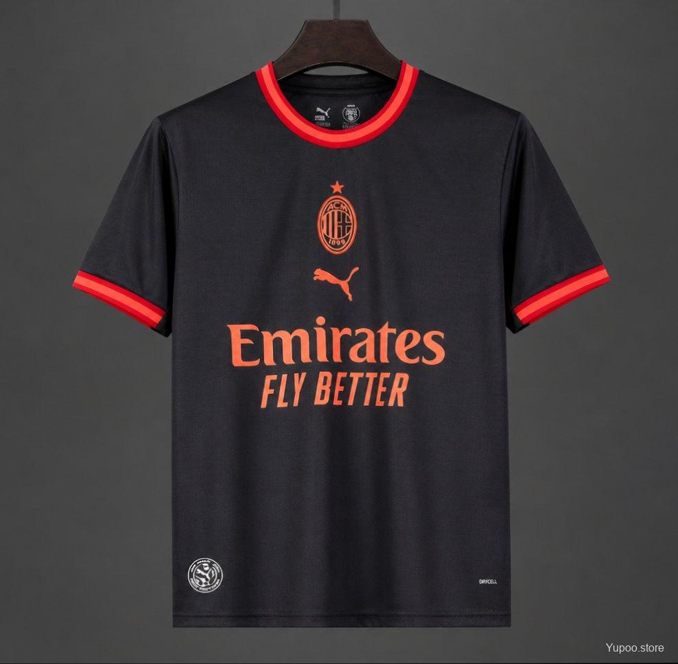 Camiseta de fútbol AC Milan 2026/27 TERCERA MANGA CORTA VERSION FAN